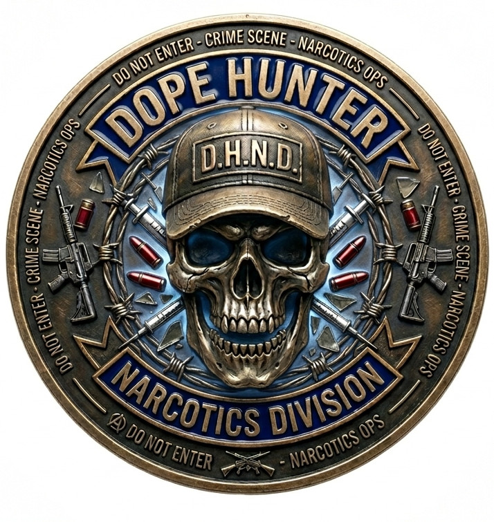 Dope Hunter Narcotics Division Law Enforcement Crime Scene Don\'t Enter  4\