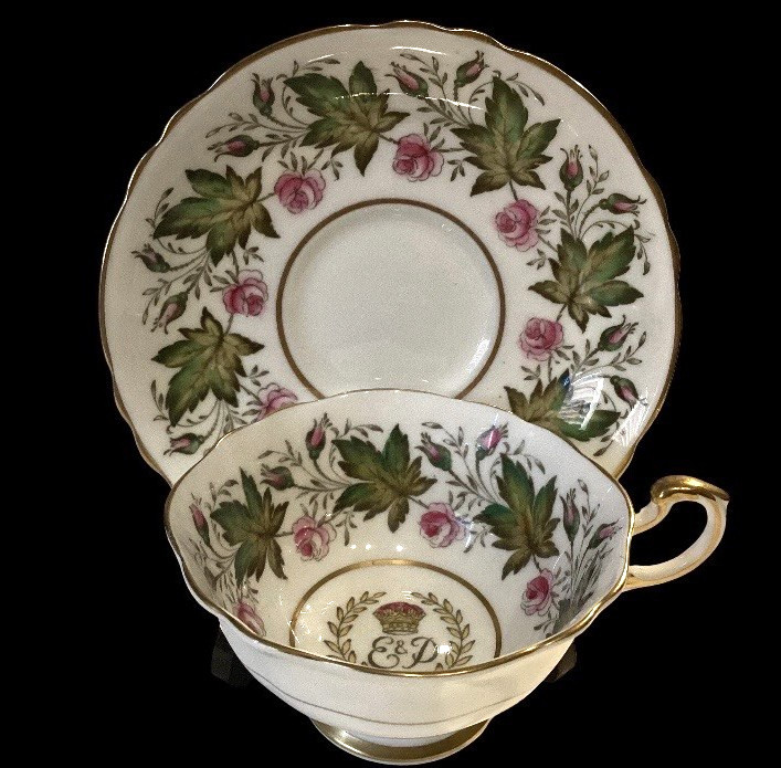 Vintage Paragon Cup and Saucer 1953 Queen Elizabeth II Coronation Bone China