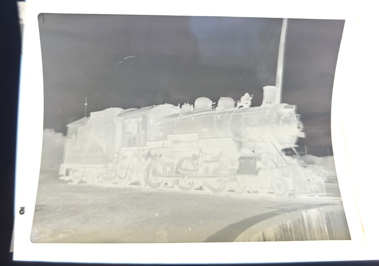 7/23/48 Canadian Pacific Railway No. 874 2-8-0 London, ONT Photo Negative 7/23/48 Canadian Pacific Railway No. 874 2-8-0 London, ONT Photo Negative