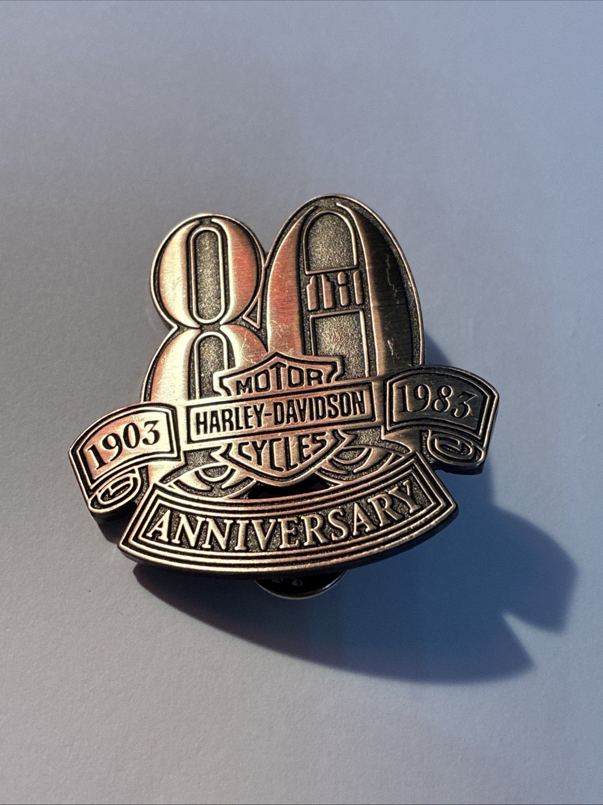 Harley Davidson 80th Pewter Pin 