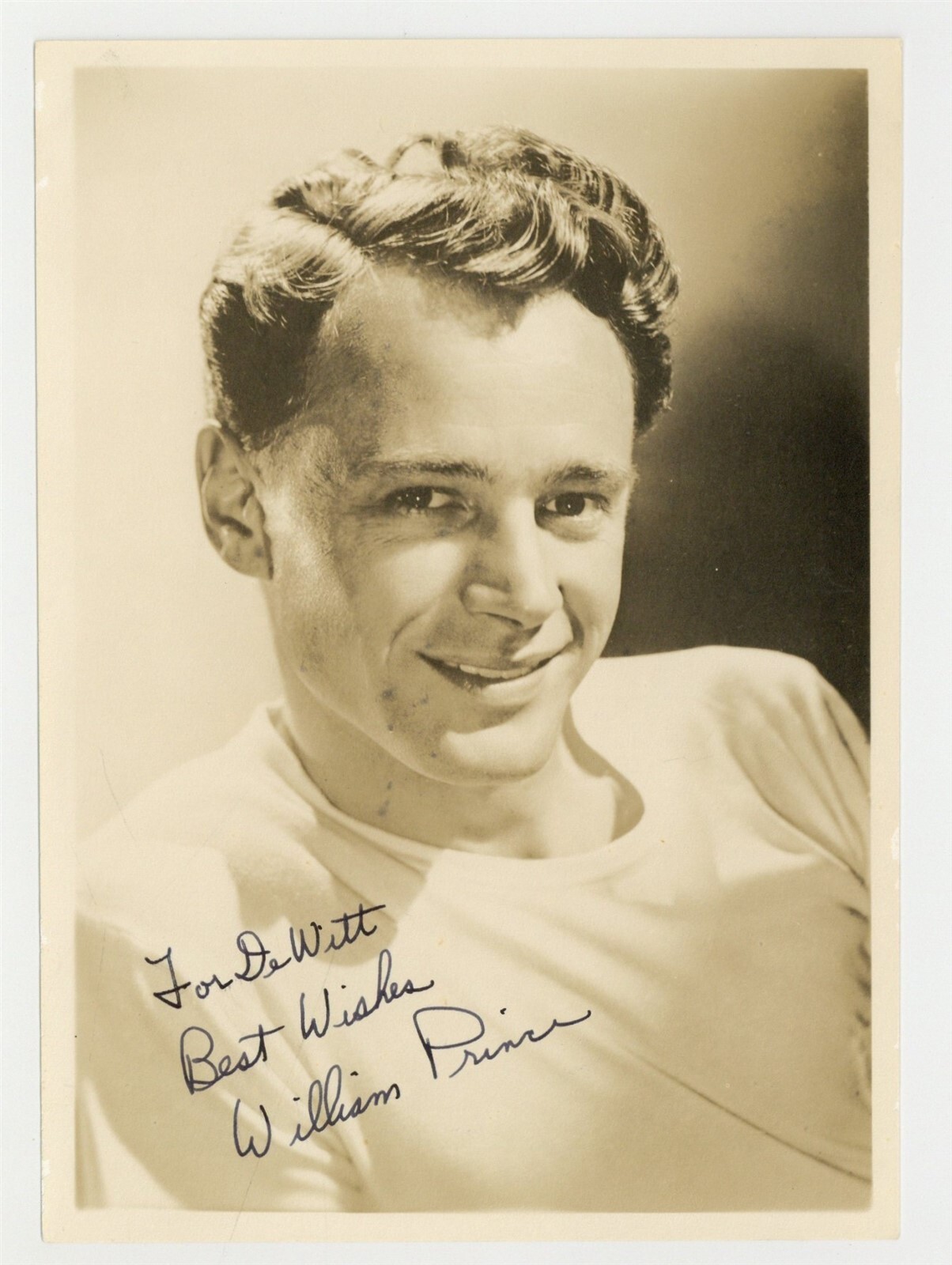 William Prince 1946 Signed 5x7 American Soap Actor Villain Portrait Photo J14301 William Prince 1946 Signed 5x7 American Soap Actor Villain Portrait Photo J14301