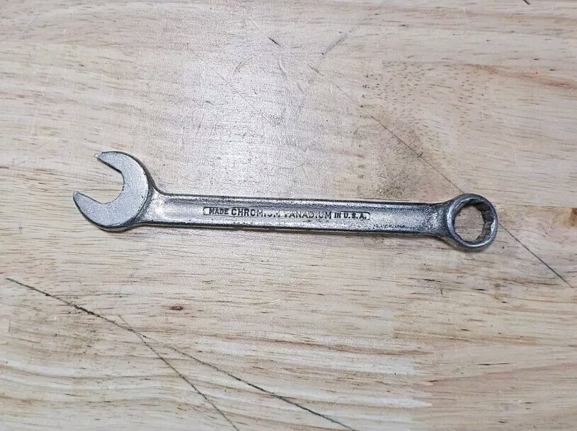 Antique Western Giant Angled 7/16th Combination Wrench 1930's Rare