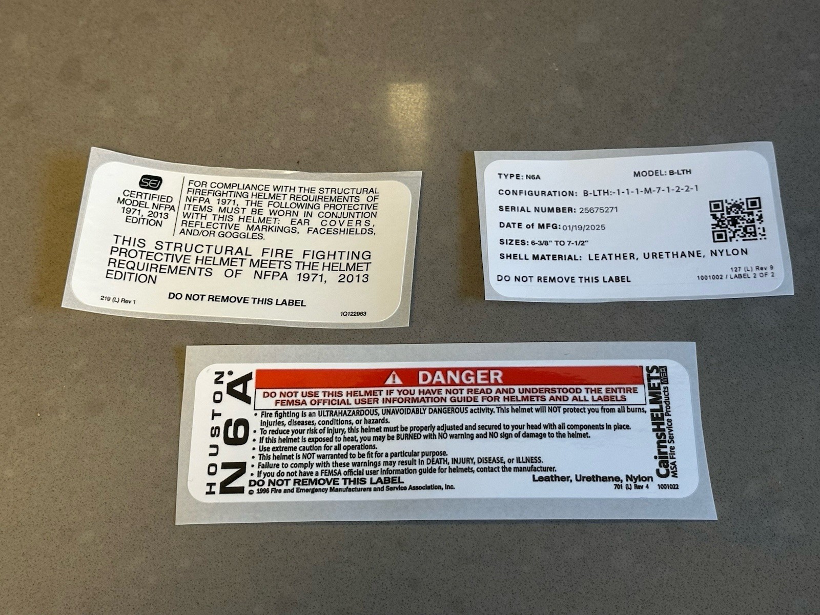 Cairns N6A Label Combo (Presentation Only) Cairns N6A Label Combo (Presentation Only)