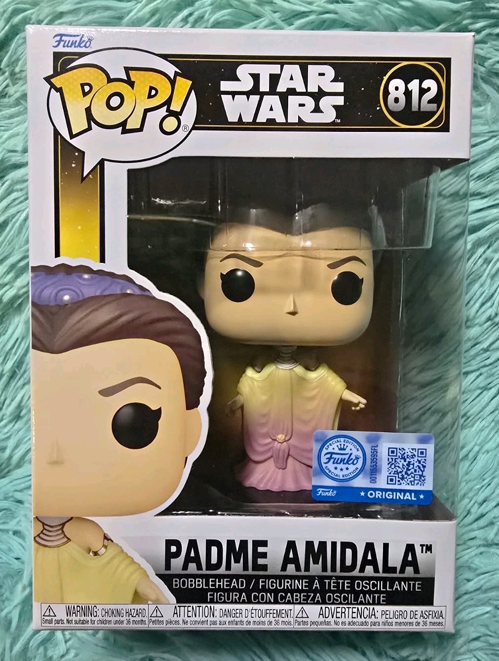 Funko Pop Star Wars Padme Amidala #812 Special Edition Exclusive w/ Protector Funko Pop Star Wars Padme Amidala #812 Special Edition Exclusive w/ Protector