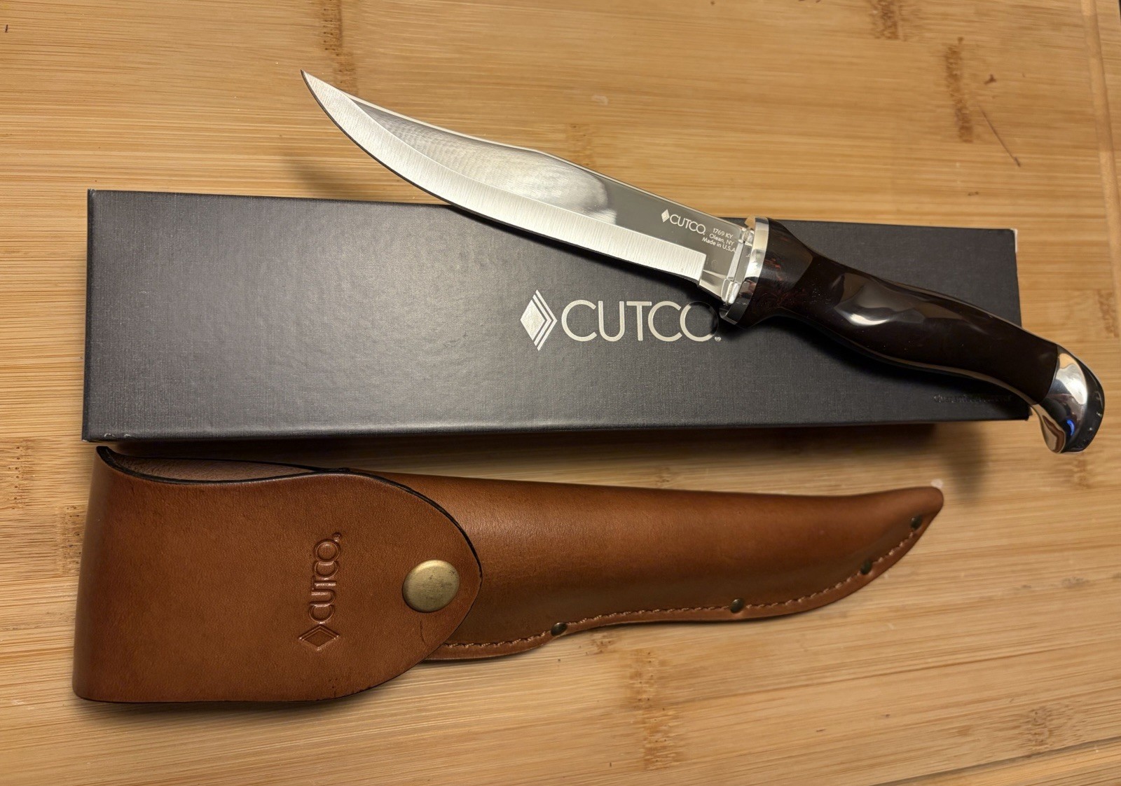HUNTING/FISHING GIFT Cutco 1769 Straight Edge W/Leather Sheath Filet HUNTING/FISHING GIFT Cutco 1769 Straight Edge W/Leather Sheath Filet