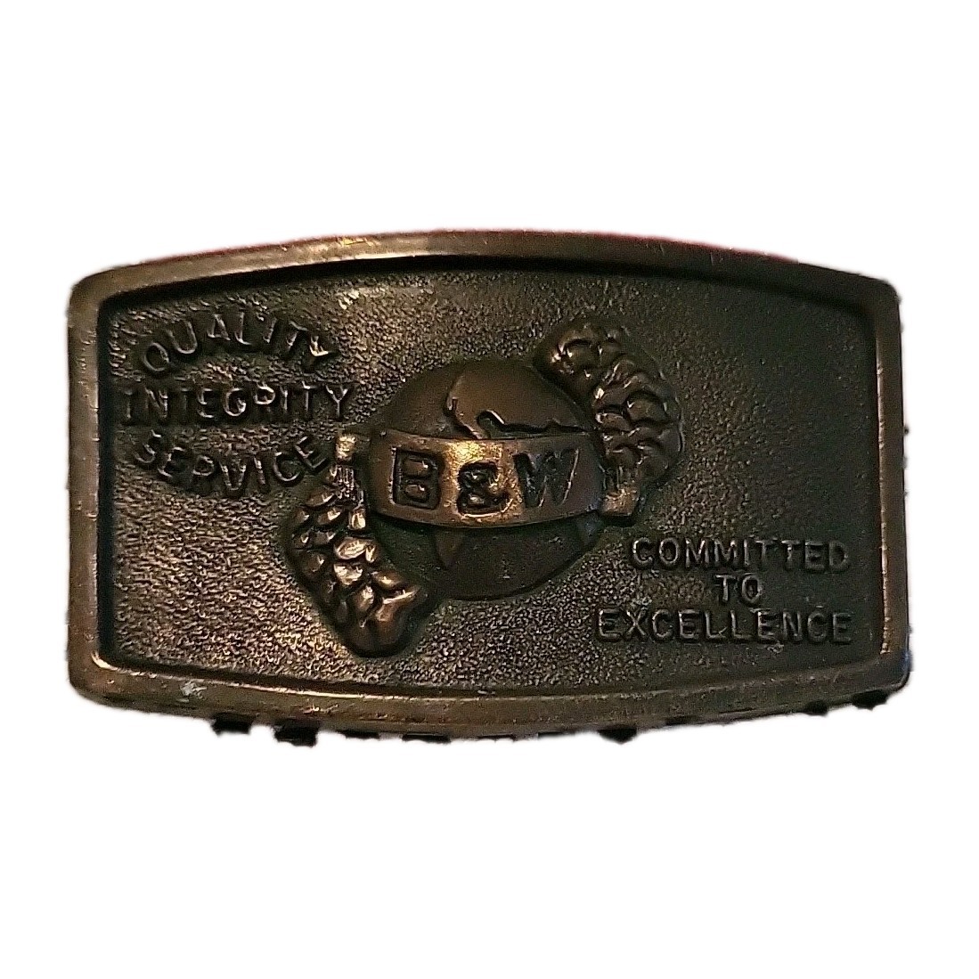 Vintage B&W Babcock & Wilcox Construction Company BRASS BELT BUCKLE 4 Vintage B&W Babcock & Wilcox Construction Company BRASS BELT BUCKLE 4