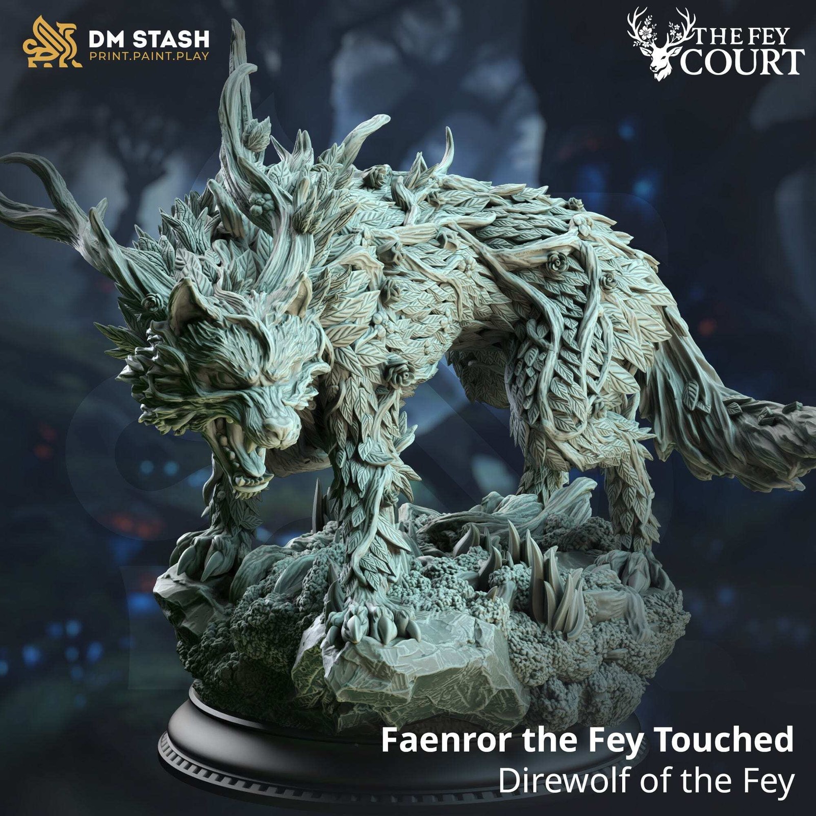 Werewolf Miniature - Faenror by DM Stash for Tabletop RPG & Wargaming