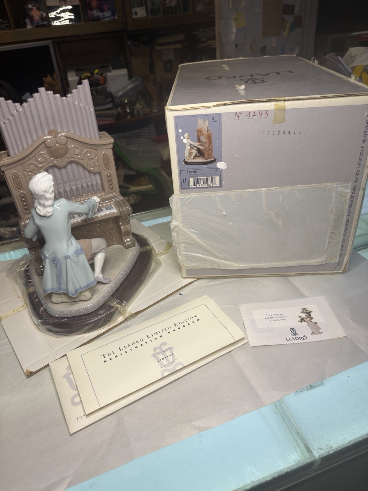 Lladro Young Bach #1801 Limited Edition Signed With Box Never Displayed Lladro Young Bach #1801 Limited Edition Signed With Box Never Displayed
