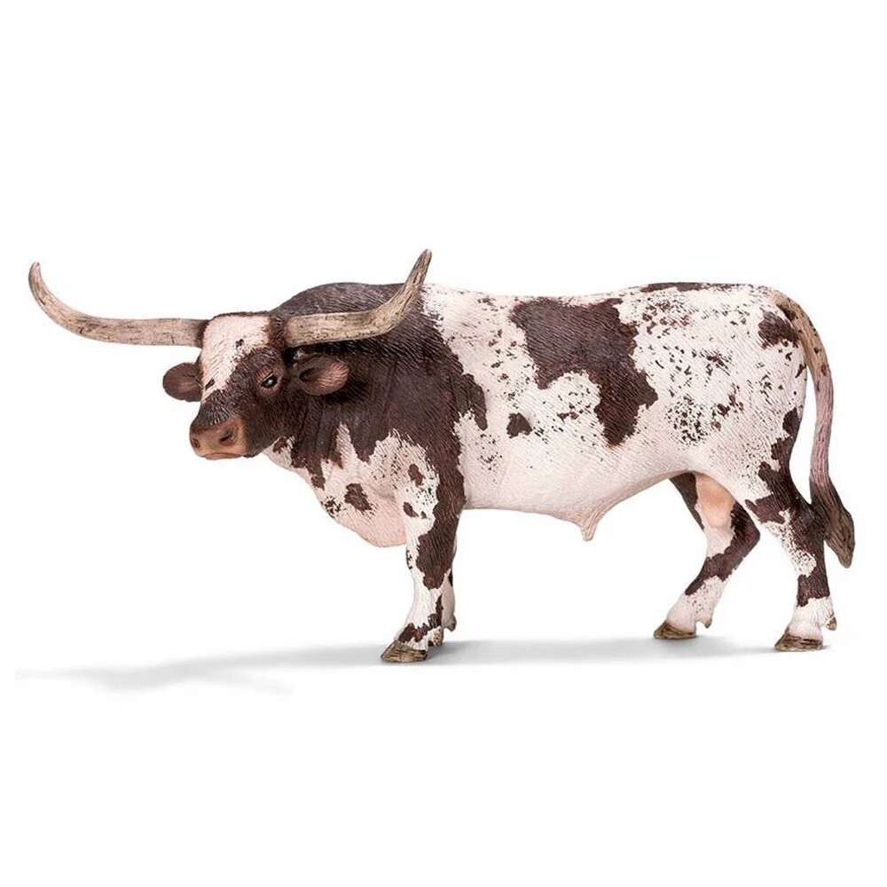 NEW Schleich 13721 Texas Longhorn Bull Cow RETIRED animal figurine farm life toy