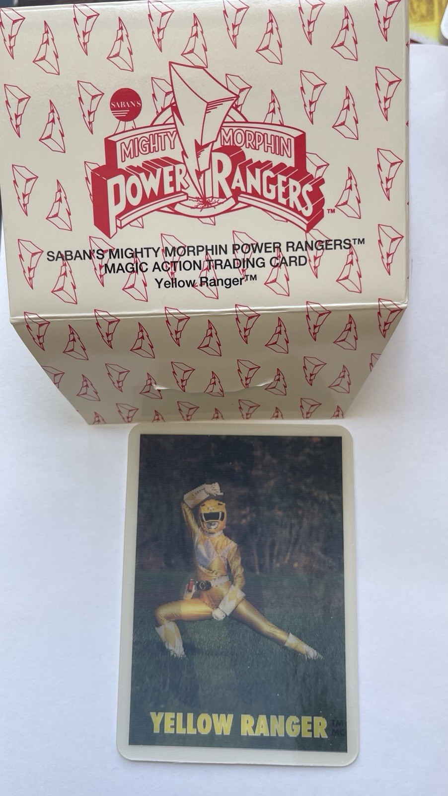 1995 Saban's Mighty Morphin Power Rangers MMPR Magic Action Cards YELLOW RANGER 1995 Saban's Mighty Morphin Power Rangers MMPR Magic Action Cards YELLOW RANGER