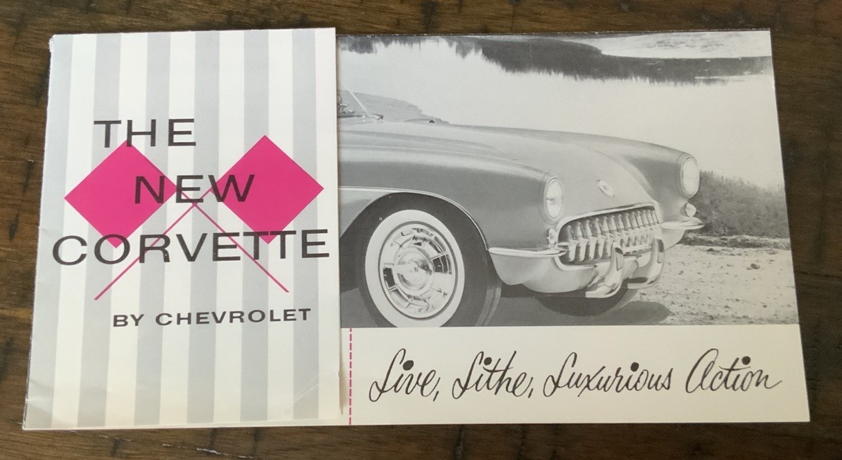 Original 1956 Chevrolet Corvette Sales Brochure Foldout