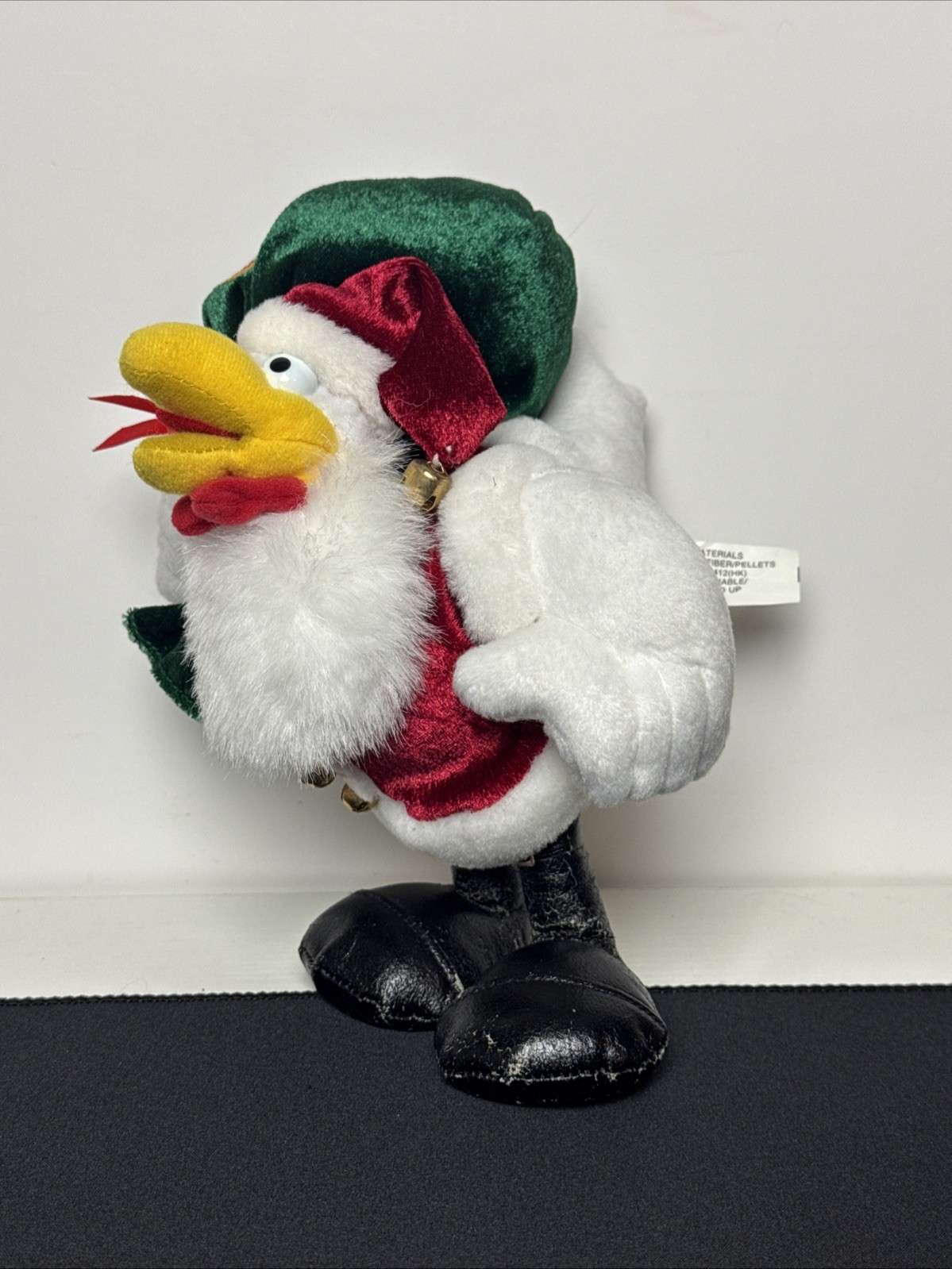 Vintage Tyson Foods Santa Plush Stuffed Animal - With Sack. SUPER RARE