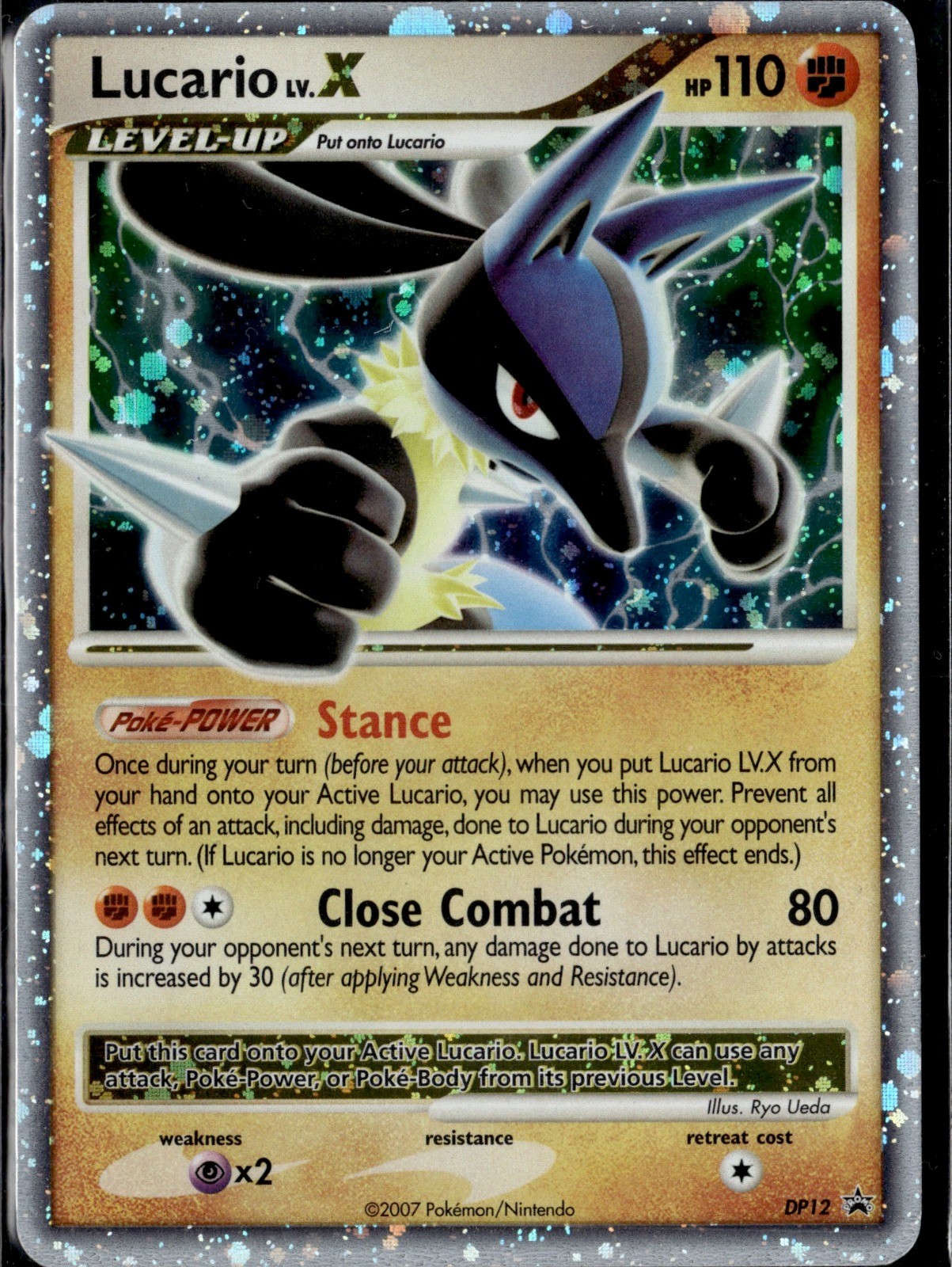 Lucario LV.X Holo Promo Diamond and Pearl Promos DP12 NM
