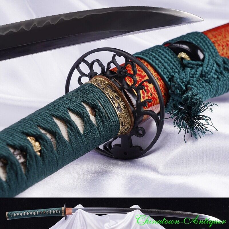 Japanese Sword Katana Unokubitsukuri SanMai Blade w Clay Tempered Sharp #0803