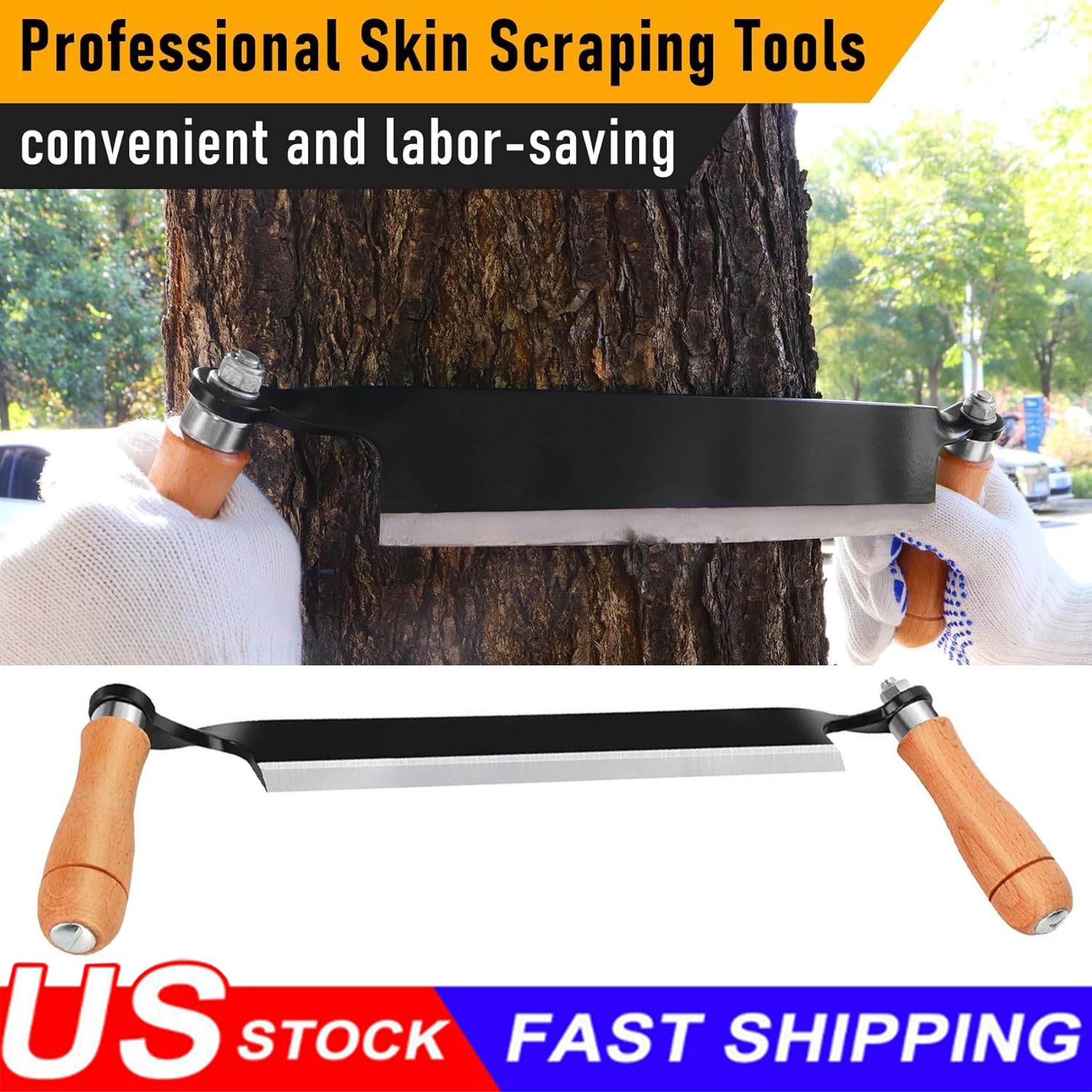 Felled | Draw Shave Knife – 10 IN Straight Draw Knife Straight Woodworking Tool Felled | Draw Shave Knife – 10 IN Straight Draw Knife Straight Woodworking Tool