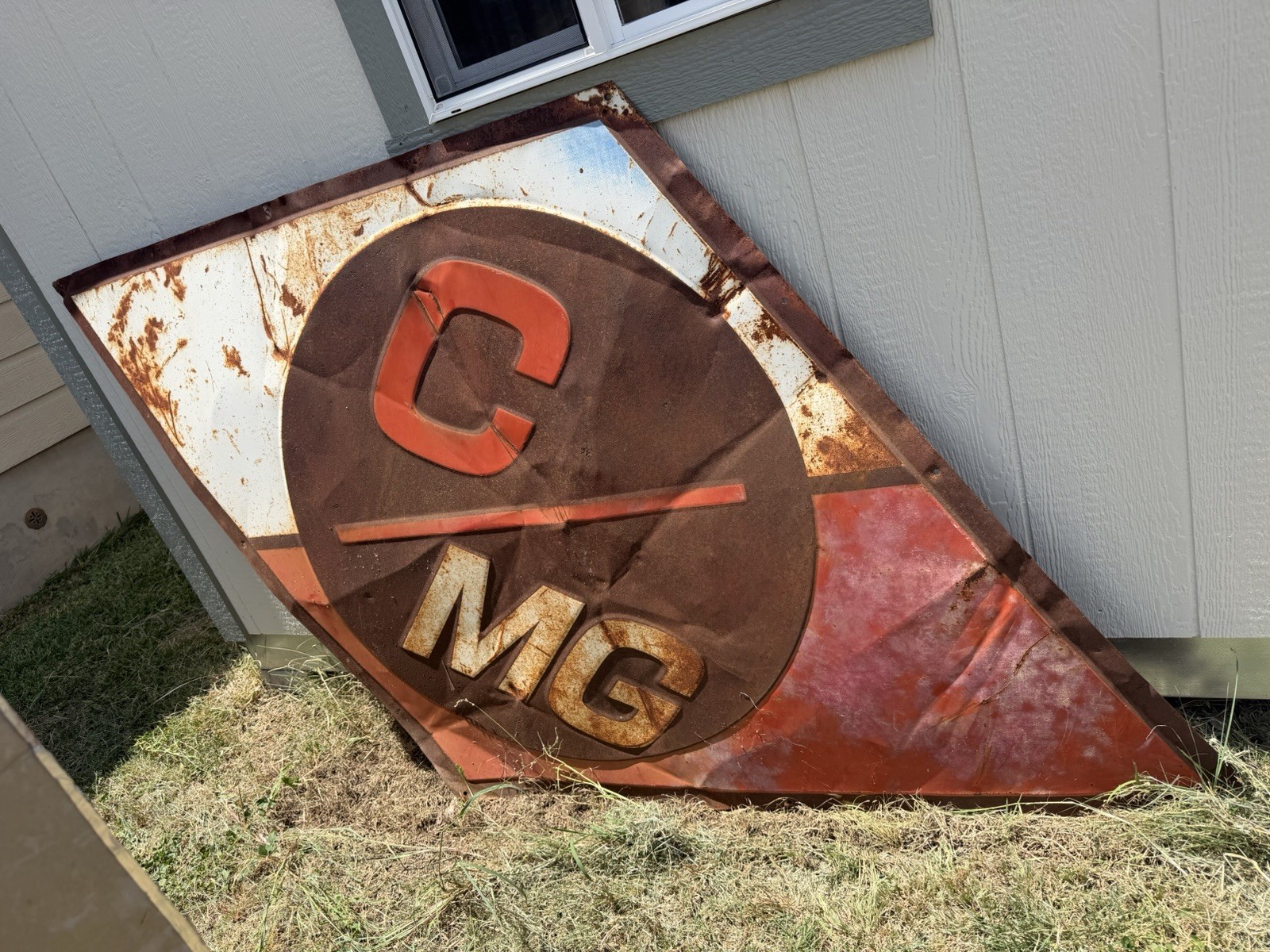 CMG Vintage Triangular Metal Sign