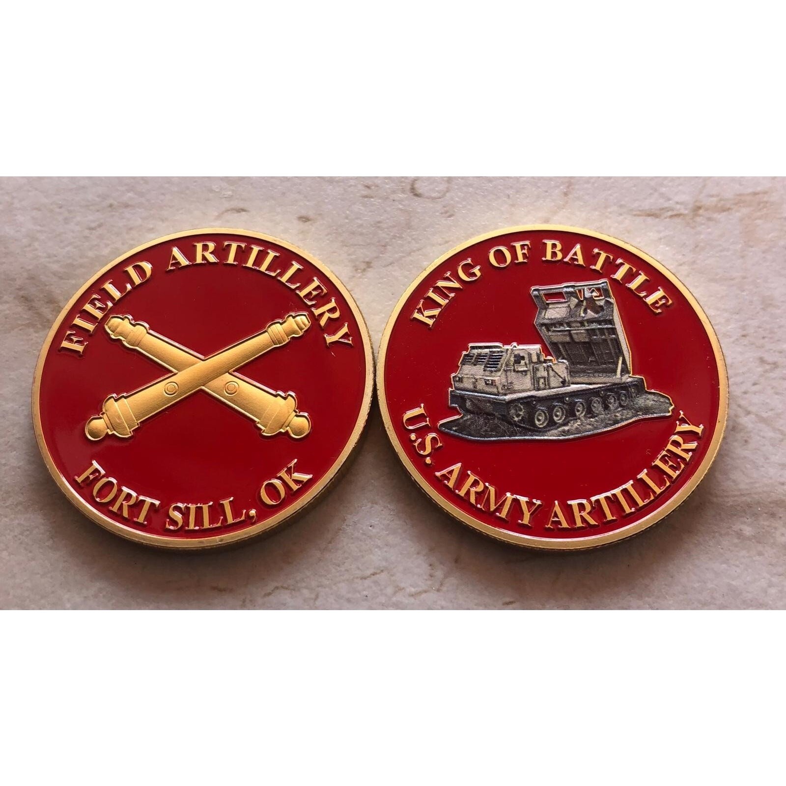 U.S. Army Field Artillery, Combat BRIGADE Fort Sill, OK Challenge Coin U.S. Army Field Artillery, Combat BRIGADE Fort Sill, OK Challenge Coin