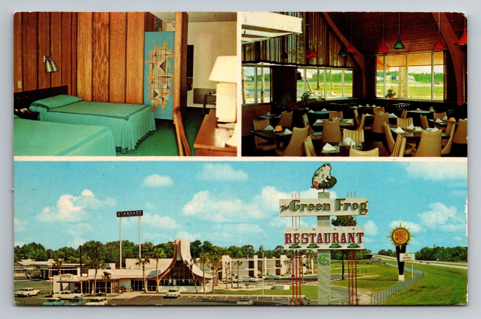 Adel, Georgia Quality Court Motel Multi View Vintage Circa 1962 Postcard