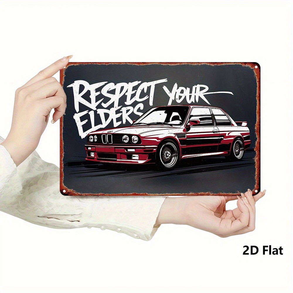 Tin Metal Signs Home Décor Vintage E30 Wall Art Iron Car with Style Decorative