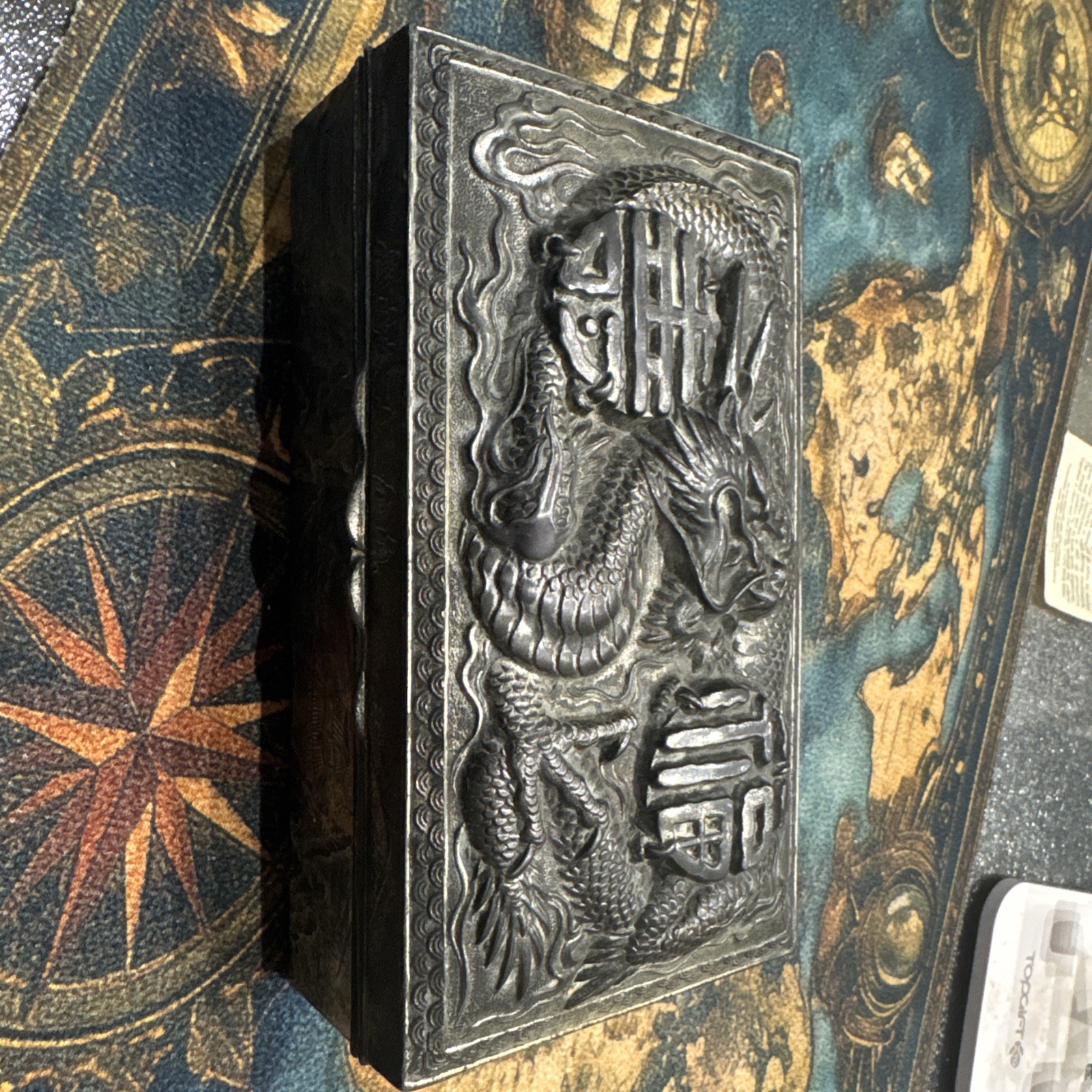 Old Vintage Dragon Pewter Trinket Jewellery Box. 15cm x 9cm x 9cm. Great cond. Old Vintage Dragon Pewter Trinket Jewellery Box. 15cm x 9cm x 9cm. Great cond.