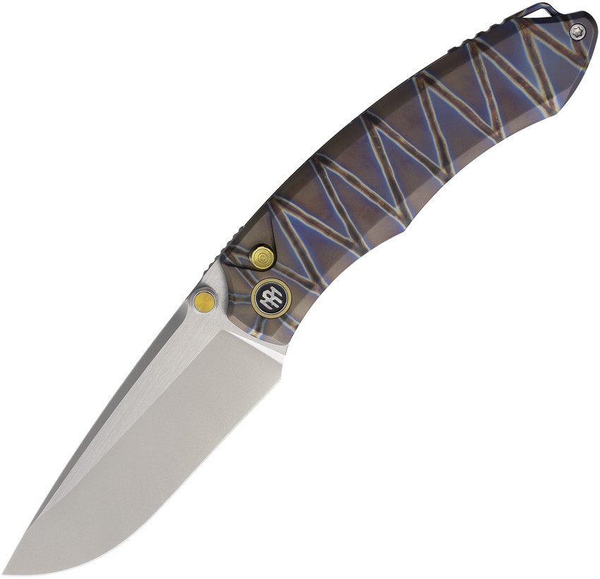 REMETTE Wild Species Flamed Titanium Folding Bohler M390 Pocket Knife WD108N4