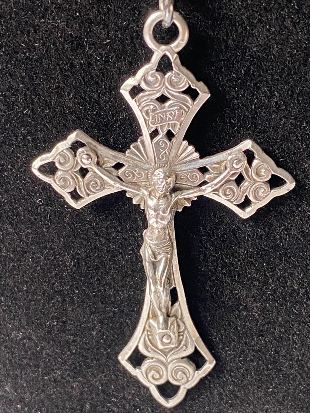 Vintage Sterling Silver Rosary - Italy