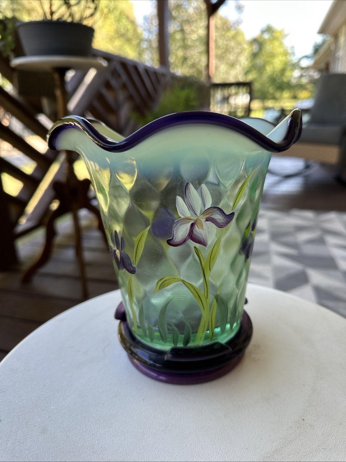 Fenton Hand painted Designer Showcase Series Signed By Bill Fenton Fenton Hand painted Designer Showcase Series Signed By Bill Fenton