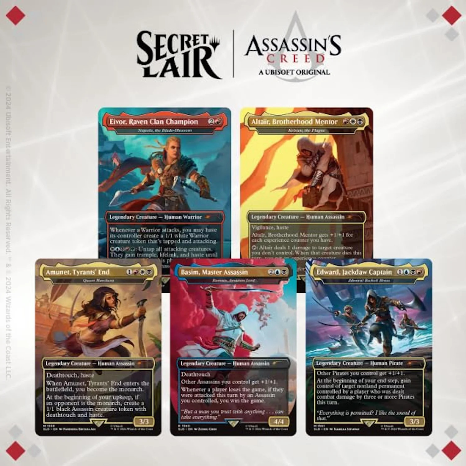 Magic: The Gathering TCG: Secret Lair Assassins Creed Lethal Legends - Rainbow F
