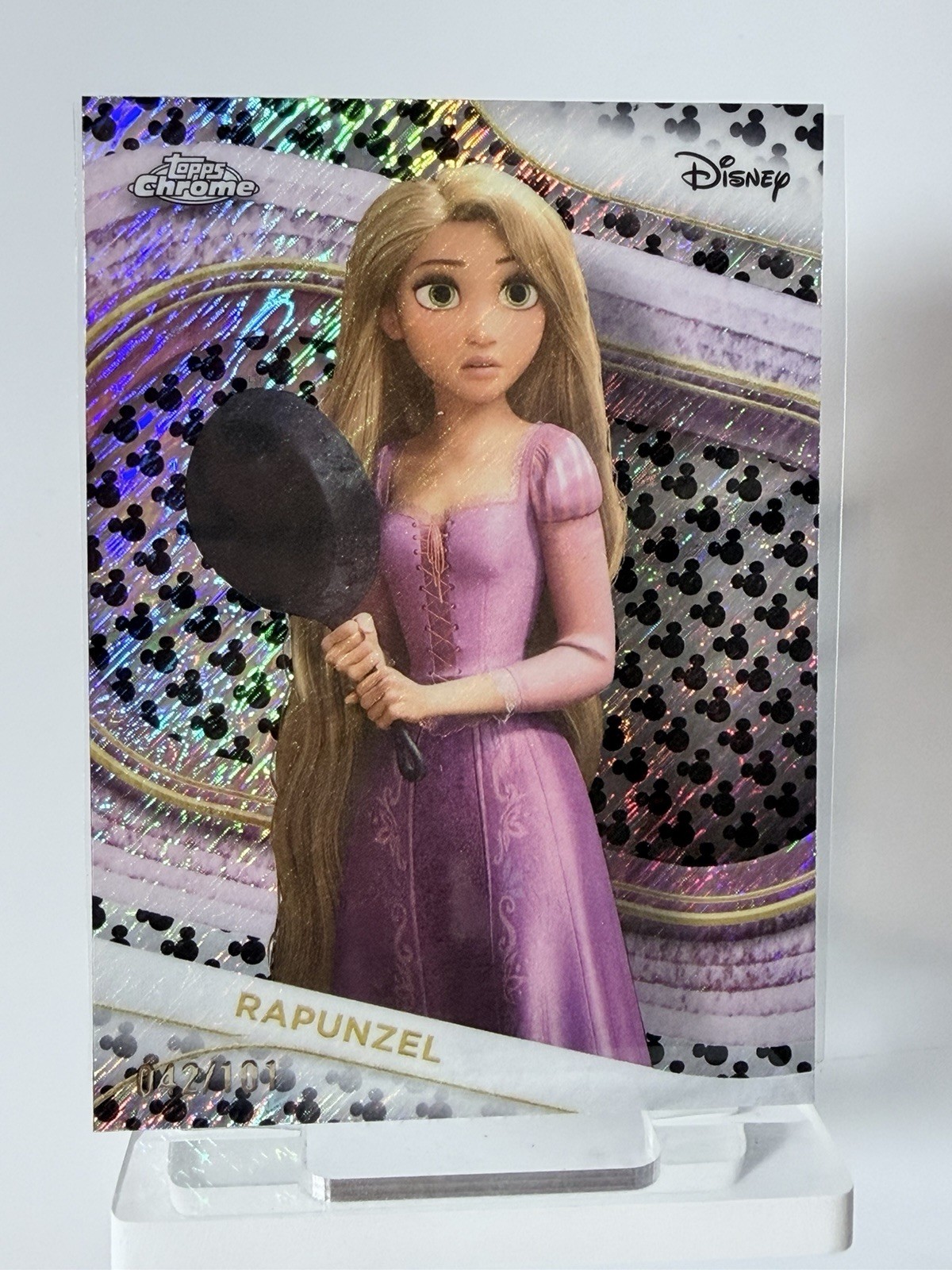 2025 Topps Chrome Disney Rapunzel #116 Mickey Refractor /101