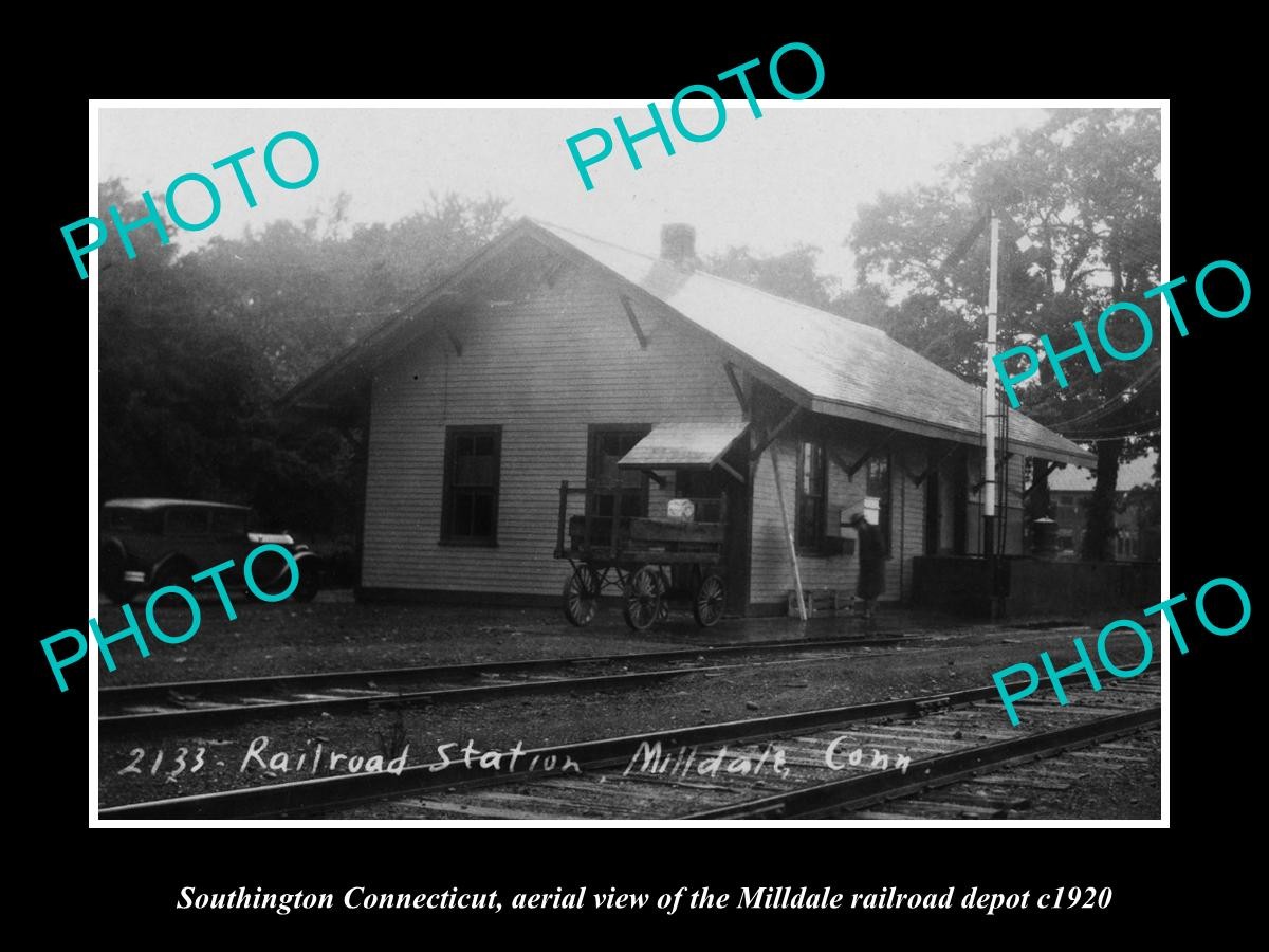 Southington Connecticut Milldale Railroad Depot 1920 Old Large Historic Photo Southington Connecticut Milldale Railroad Depot 1920 Old Large Historic Photo