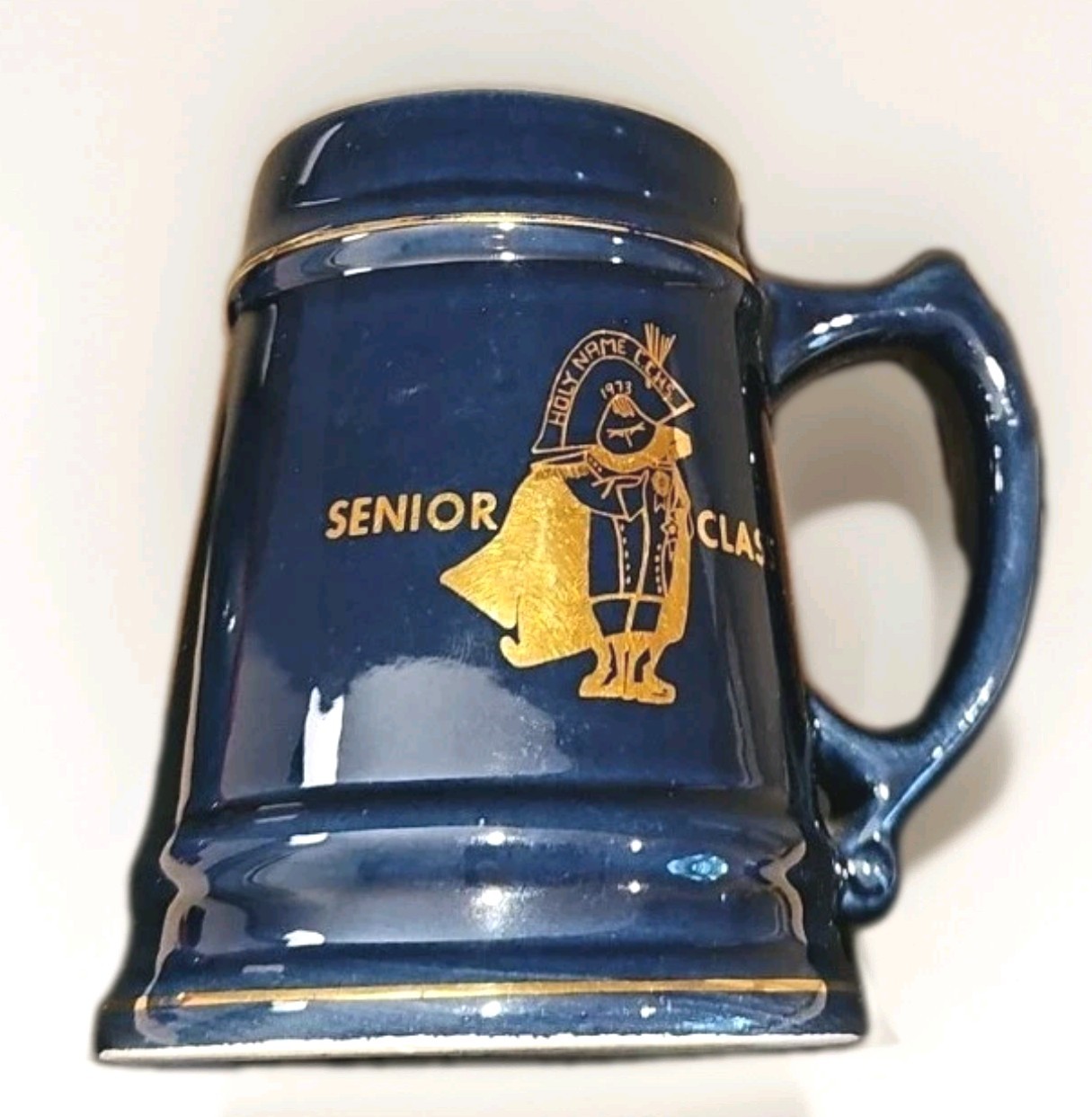 Lindor - Anson Senior Class Stien 1973 Holy Name C.C.H.S. | Navy & Gold VNTG 5\