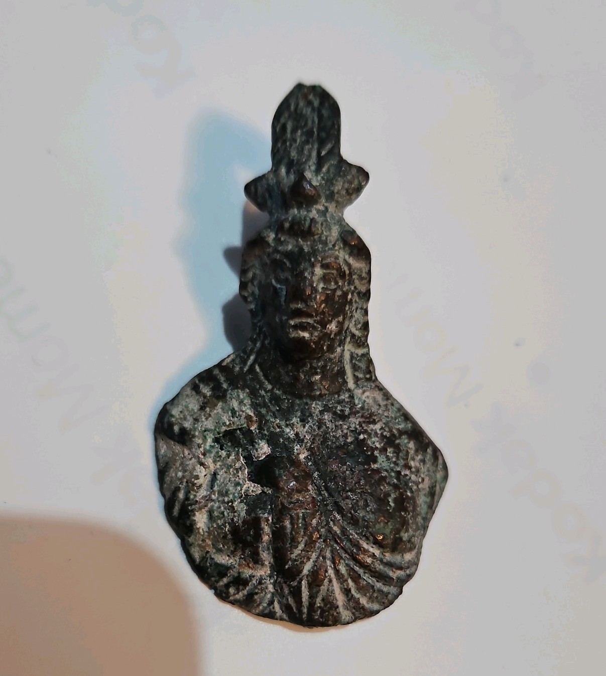 Original Ancient Roman Bronze Counter Weight- God Isis C.2nd - 3rd Cent. A.D. Original Ancient Roman Bronze Counter Weight- God Isis C.2nd - 3rd Cent. A.D.