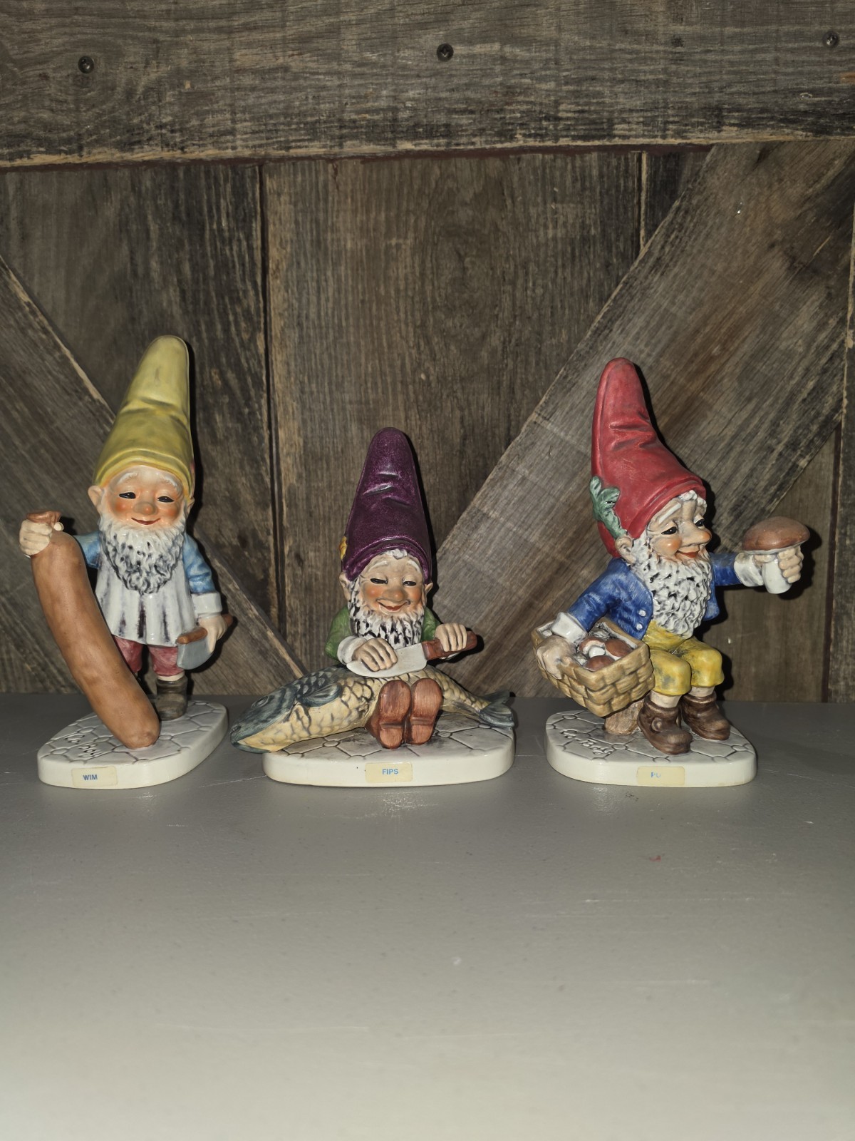 Set of 3 Vintage 1970's Goebel Co-Boy Figurines