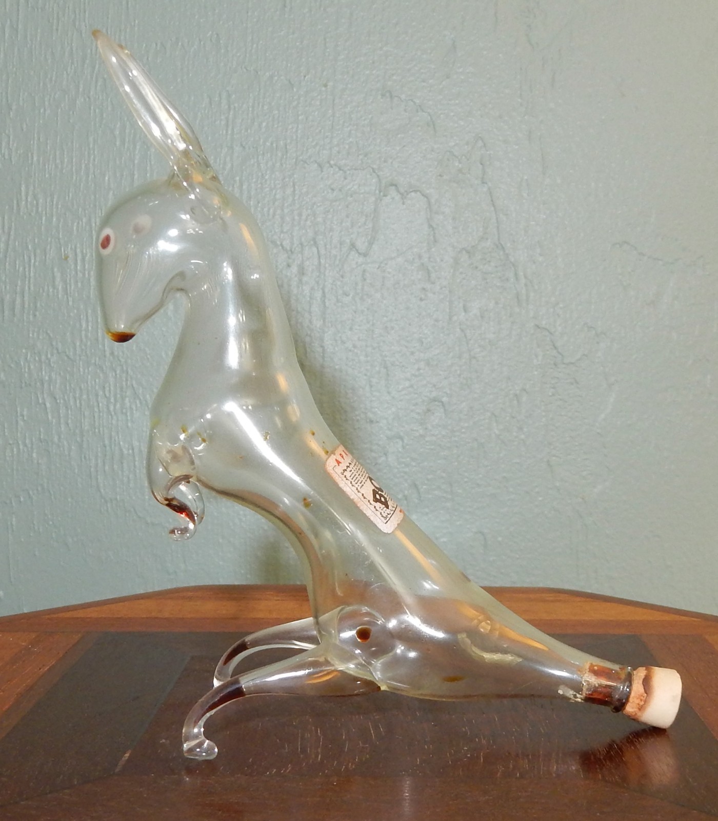 Vintage Bols Rabbit Hand-Blown Figural Bottle Vintage Bols Rabbit Hand-Blown Figural Bottle