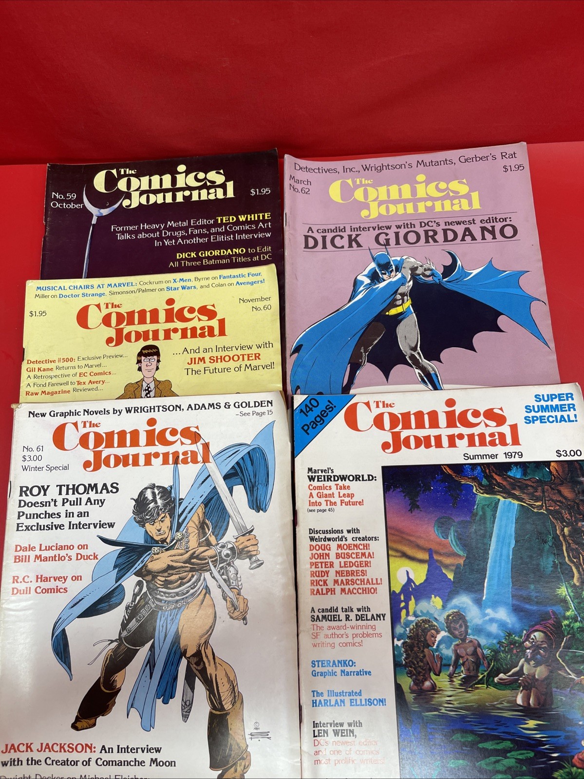 The Comics Journal Lot of 5 #59 60 61 62 Summer 1979 Batman Conan Marvel DC (25)