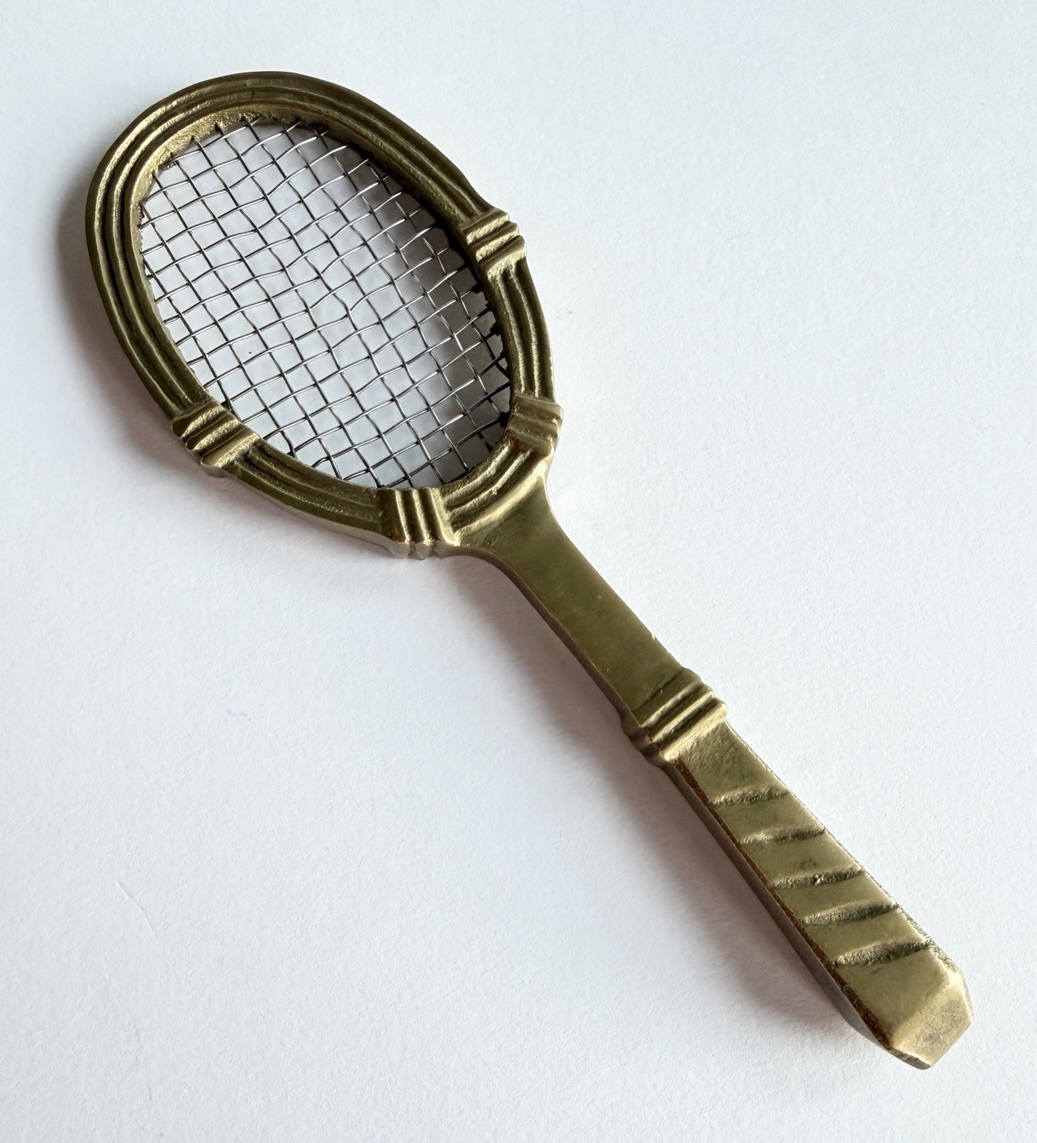 Vtg Solid Brass 7