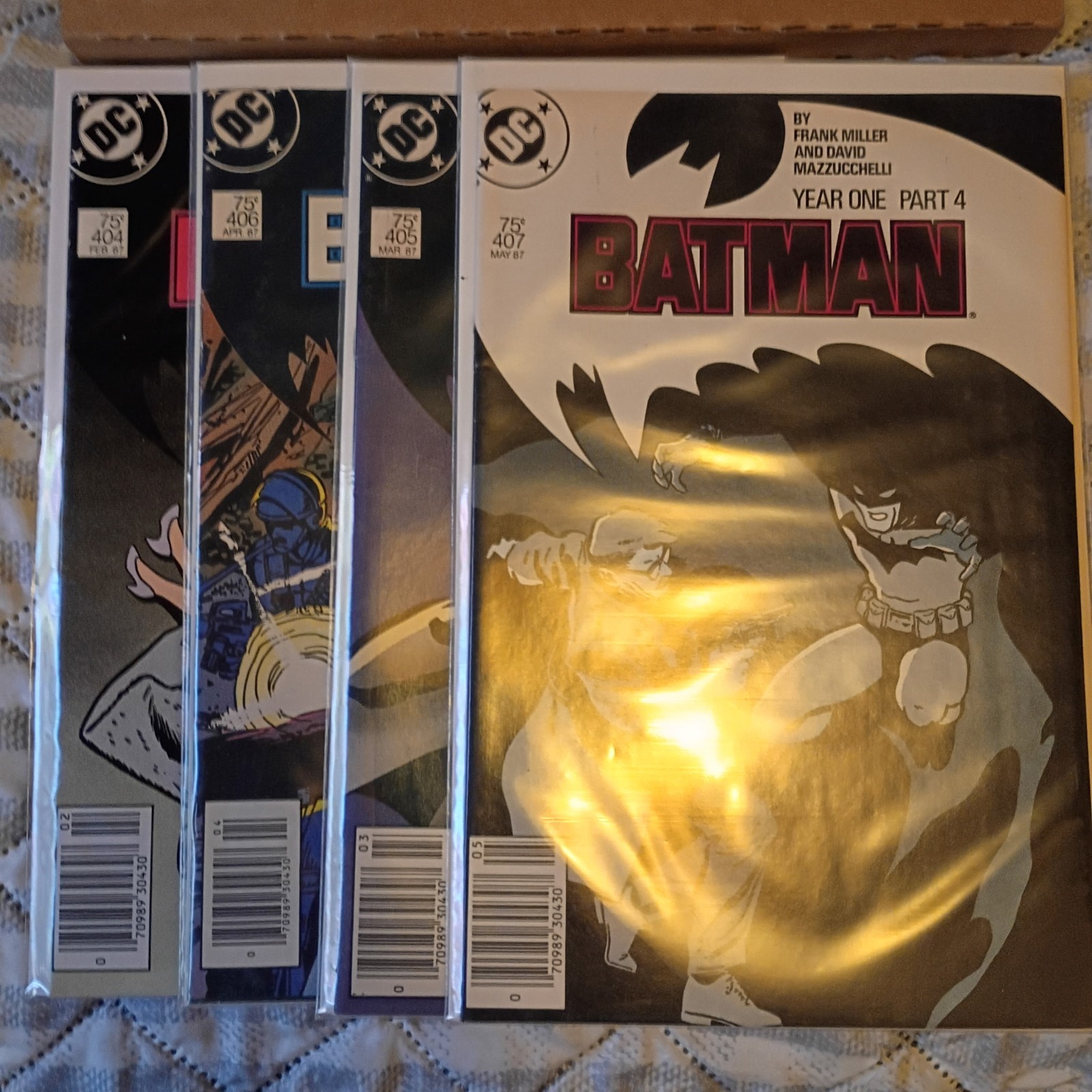 Batman 404-407 Full Frank Millar Run,All Newstand Editon,Hi Grade Copy,Lot Pics Batman 404-407 Full Frank Millar Run,All Newstand Editon,Hi Grade Copy,Lot Pics