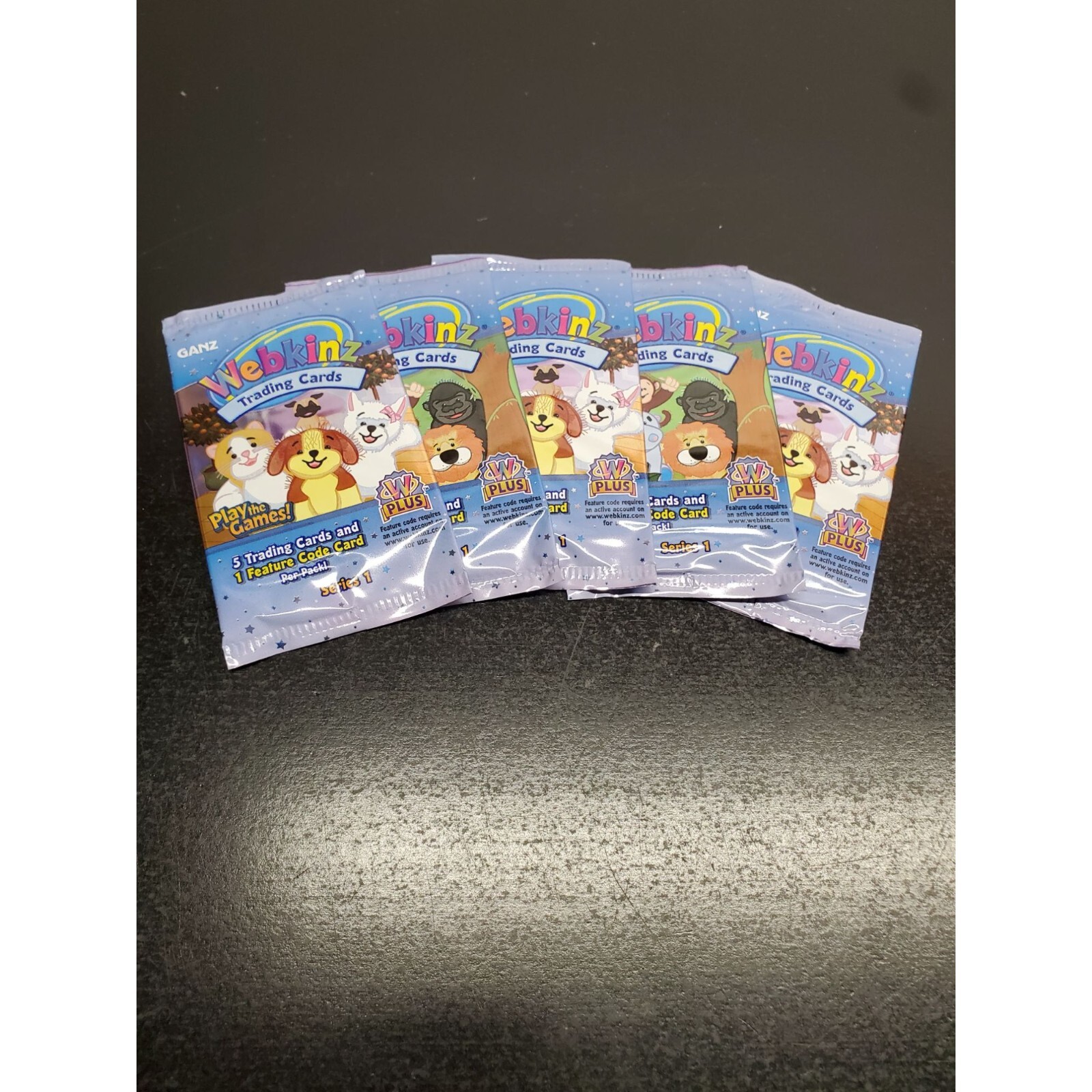 6 Unopened Packs of Webkinz Trading Cards Series 1 - Unopened