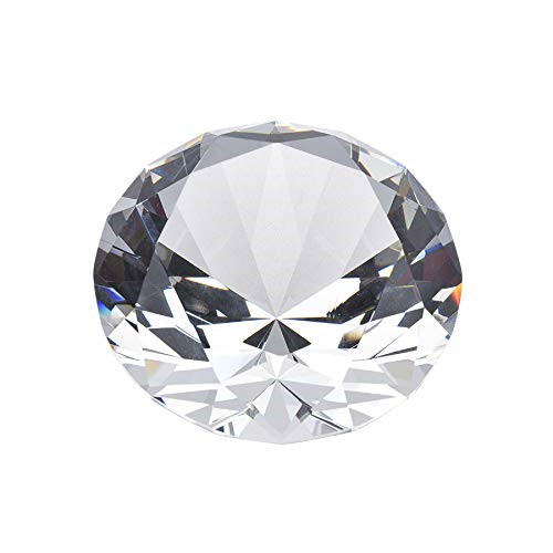 60mm/2.5'' Home Office Decor Wedding Decoration Glass Diamond Shaped Paperweight