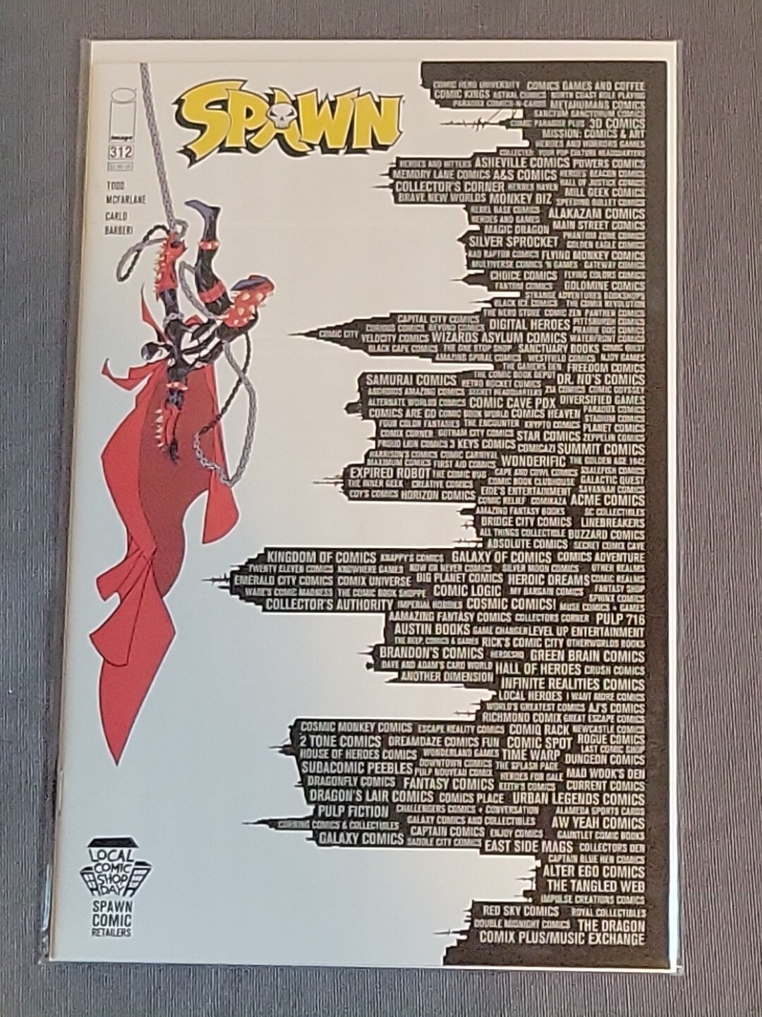 Spawn #312 (Nov 2020, Image Comics) NM Cover B Variant Todd McFarlane