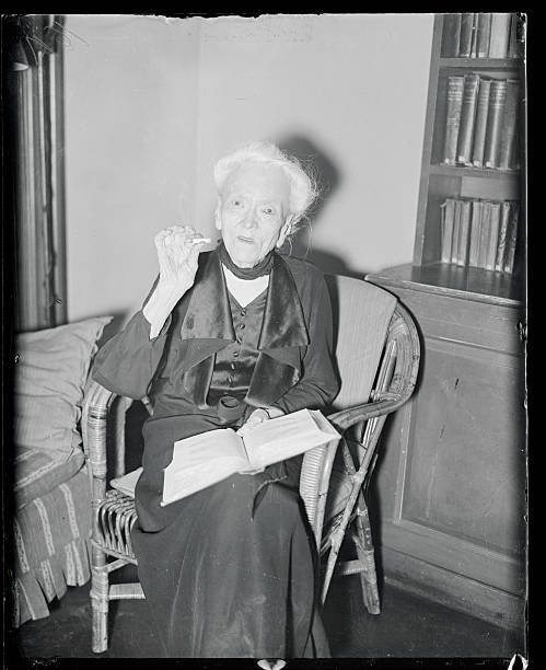Elderly Professional Pausing For A Smoke - Taken In Charge By T 1935 Old Photo