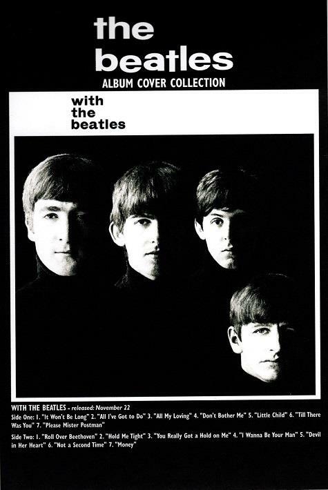 The Beatles With The Beatles Official Postcard Rock The Beatles With The Beatles Official Postcard Rock