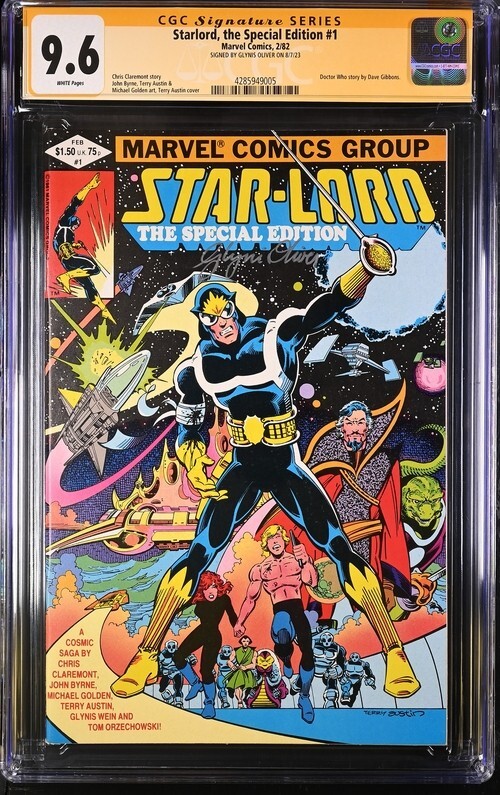 Star-Lord, the Special Edition #1 (1982) CGC 9.6 WP Signed by Glynis Oliver Star-Lord, the Special Edition #1 (1982) CGC 9.6 WP Signed by Glynis Oliver