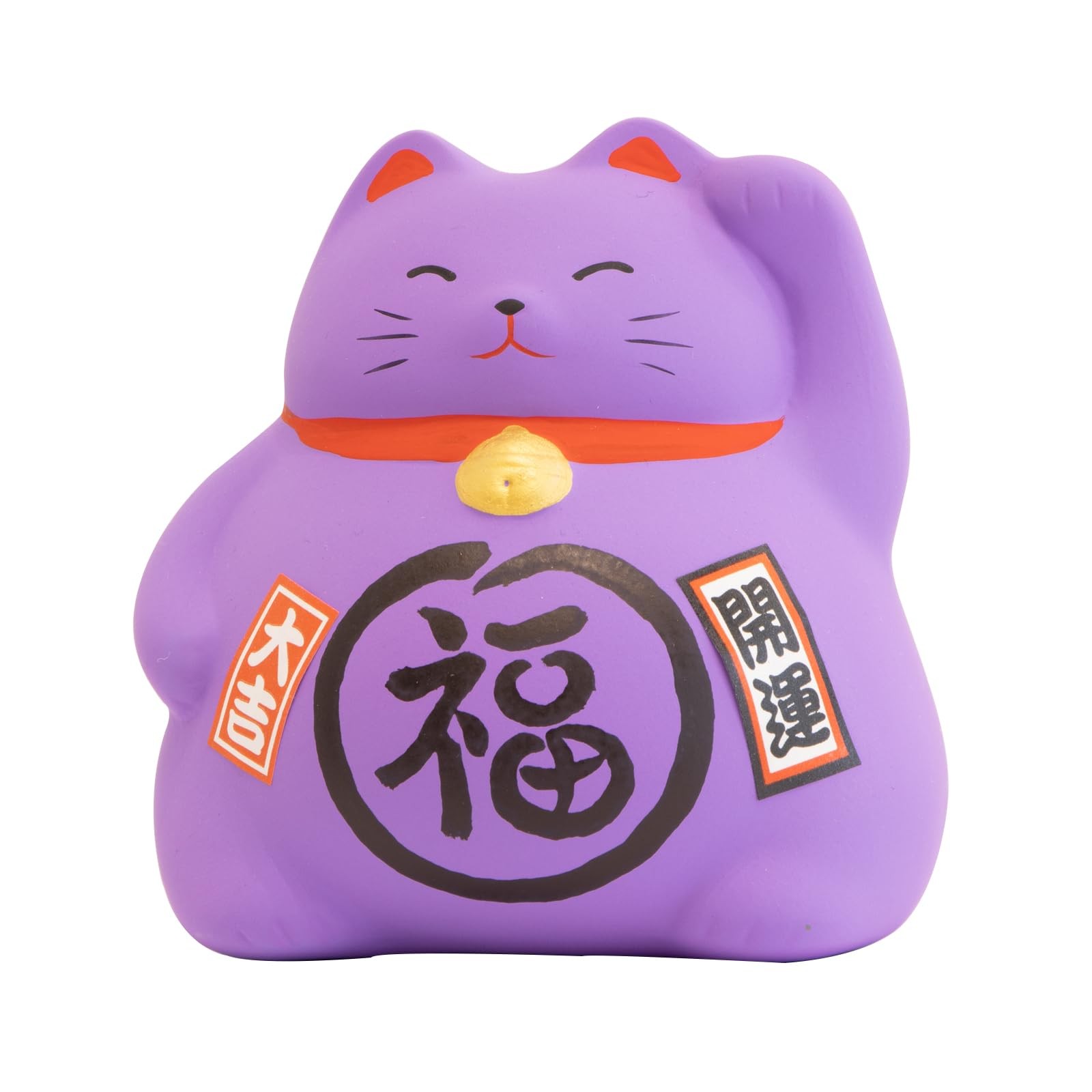 Japanese Ceramic Maneki Neko Feng Shui Fortune Lucky Cat Collectible Figurine...