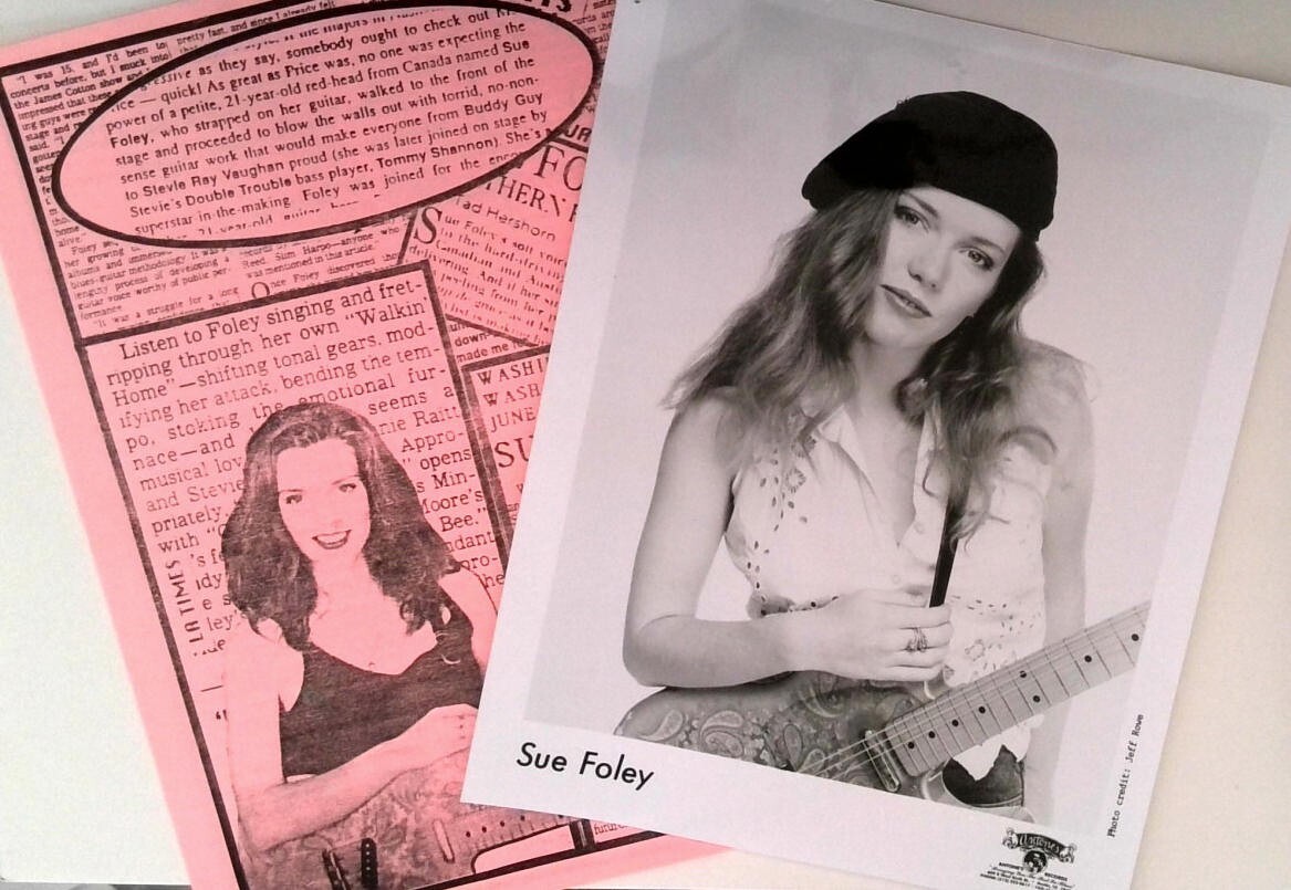 Original Sue Foley 1991 Photo Promo Press Kit - Antone\'s Records Austin TX