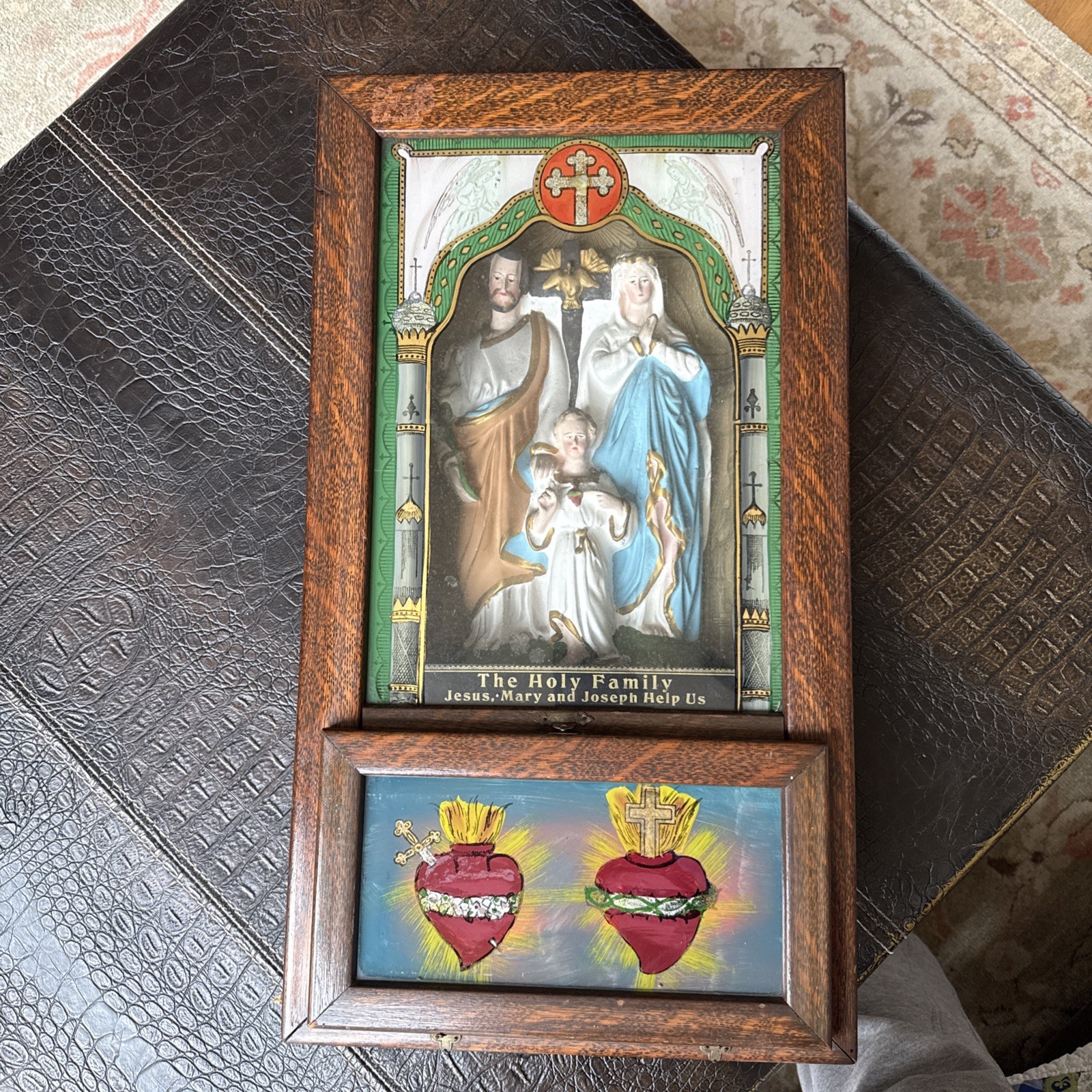 Antique Viaticum Holy Family Last Rights Box Antique Viaticum Holy Family Last Rights Box