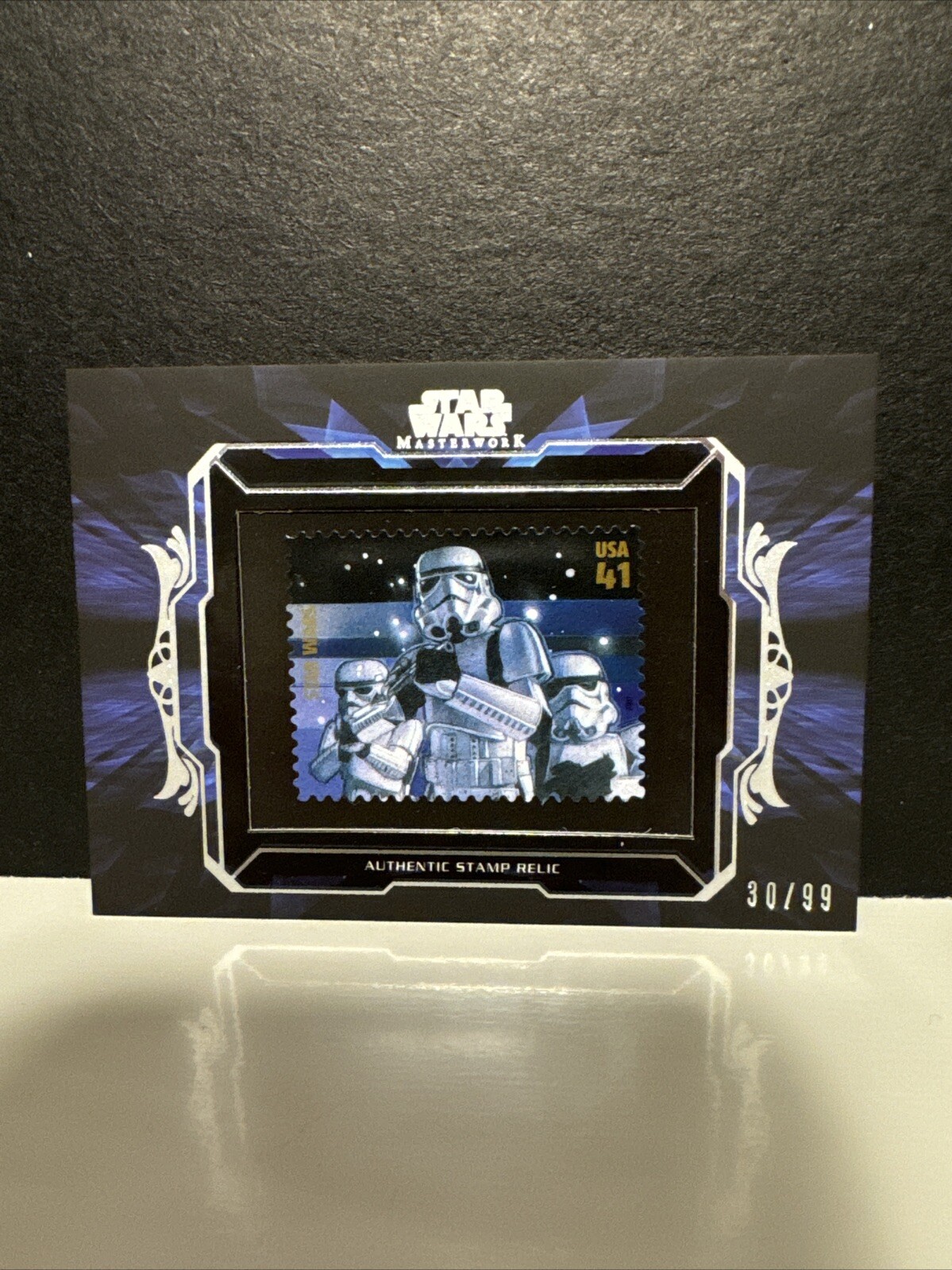 Stormtroopers 2015 Topps Star Wars Masterwork STAMP Relic 30/99 Card RARE Stormtroopers 2015 Topps Star Wars Masterwork STAMP Relic 30/99 Card RARE