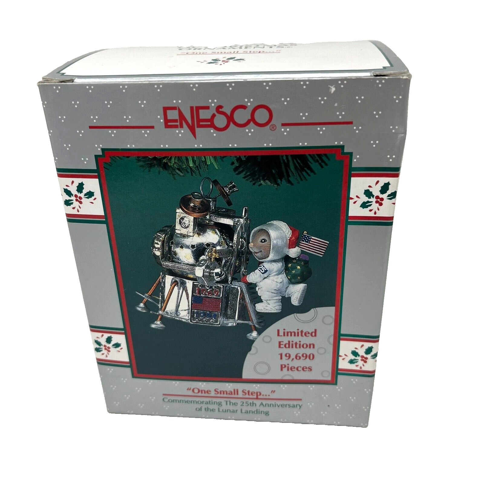 Enesco Treasury Ornament One Small Step NASA Lunar Landing Limited Edition 1994
