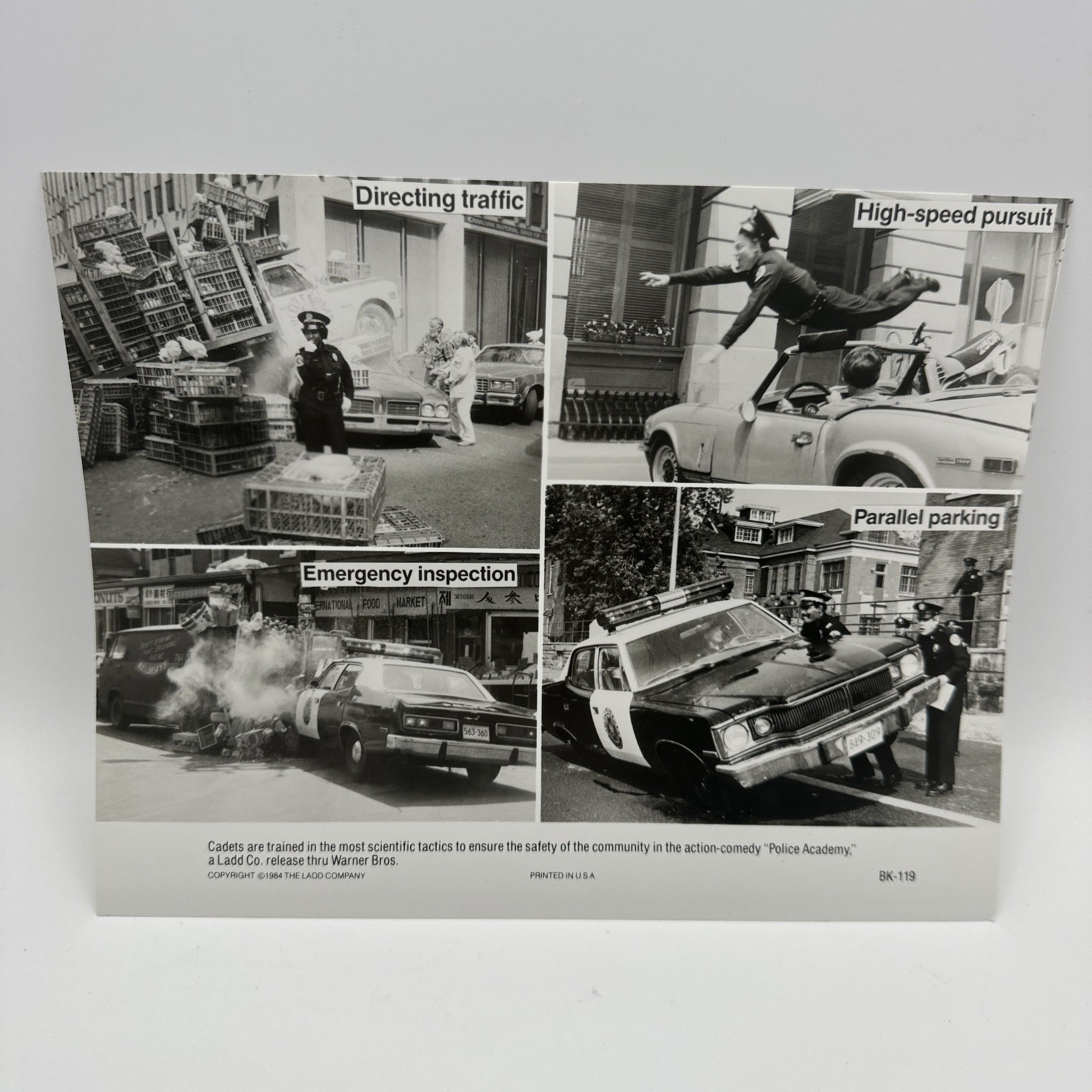 Vintage Police Academy Movie Production Press Photos - Lot of 14