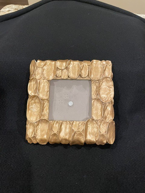 Heavy Erosion Frame Vegas Gold Sq. 7X7\